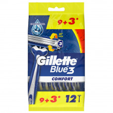 Одноразовые станки GILLETTE BLUE 3 (12шт)